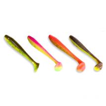 Gummifisch Crazy Fish Vibro Fat 4" - 10cm - 4er Pack Vibrofat4-m116