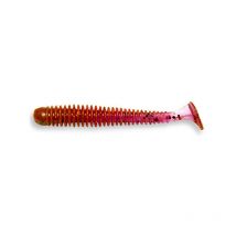 Softbait Crazy Fish Vibro Worm 3.4" Floating - 8.5cm - Partij Van 5 Vibrowor34f-12