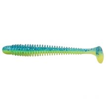 Esca Artificiale Morbida Crazy Fish Vibro Worm 3.4" Sinking - 8.5cm - Pacchetto Di 5 Vibroworm34-40d
