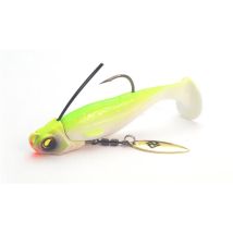 Leurre Souple Armé Raid Japan Head Swimmer Libero - 6cm White Chart - 7g - Pour Pêche des Carnassiers - Pêcheur.com