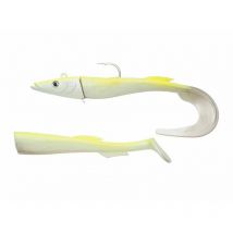 Leurre Souple Armé Berkley Powerbait Power Sandeel - 15cm White Chartreuse - 20g - Pêcheur.com