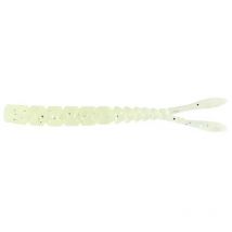 Leurre Souple Mustad Split Tail Micro Finesse Bait - 5cm - Par 12 White Glow Glitter
