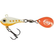 Leurre Coulant Stucki Fishing Fanatics Metal Spin- Scorer - 7g White Orange - Pour Pêche de la Truite - Pêcheur.com