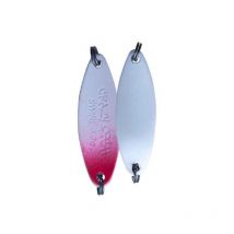 Cuiller Ondulante Crazy Fish Spoon Swirl - 3.3g White Red And White Back - Pêcheur.com