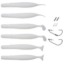 Kit Leurres Souples Savage Gear Gravity Stick Mini Kit - 12cm White - Pêcheur.com