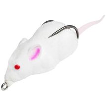 Leurre Souple Lunker Hunt Furenzy Mouse Gm 3" - 7.5cm White - Pour Pêche des Carnassiers - Pêcheur.com