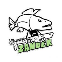 Autocollant Hot Spot Design Sticker Zander - Pêcheur.com