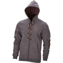 Man Hoodie Browning Sweatshirt Zip Snapshot Grey 3018436905