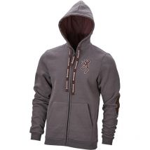 Man Hoodie Browning Sweatshirt Zip Snapshot Grey 3018436901