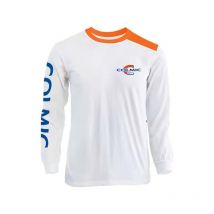 Man Long-sleeved T-shirt Colmic Blanc/orange Abt017f