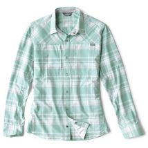 Man Orvis Pro Stretch Shirt Marineplaid Or29ze0552