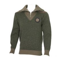 Man Sweater Bartavel P62 Khaki Trout Pullcolcamionp62kaki-v7-l