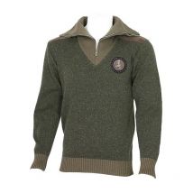 Man Sweater Bartavel P62 Khaki Wood Pigeon Pullcolcamionp62kaki-v10-xxl