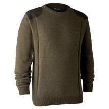 Man Sweater Deerhunter Sheffield With O-neck Cypress 8636-346dh-m