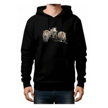 Männer-sweat Bartavel Sweatcapuchehoodienoir-t1103-m