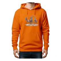 Männer-sweat Bartavel Sweatcapuchehoodieorange-t567-3xl