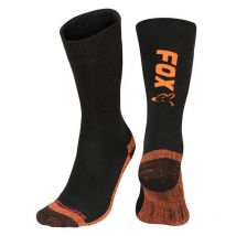 Meias Homem Fox Black / Orange Thermolite Long Sock Noir/orange Cfw117