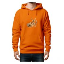 Men's Hoodie Bartavel Sweatcapuchehoodieorange-t566-s