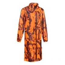 Men's Jacket Percussion Long De Pluie '- Ghostcamo Blaze/black 13143-gcbb-pas-m