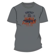Men's Short Sleeve T-shirt Devaux Academy - Gris Bleu Tex3415