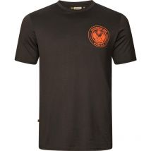 Men's Short Sleeve T-shirt Harkila Game S/s - Shadow Brown Wildboar 1085510530014