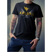 Men's Short Sleeve T-shirt Humminbird Xplore 2025 - Noir Na-nav25ts-xpl-xl