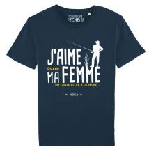 Men's Short Sleeve T-shirt Monsieur Pêcheur J'aime Ma Femme - Marine Tshirtjaimemafemme-15