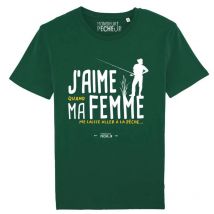 Men's Short Sleeve T-shirt Monsieur Pêcheur J'aime Ma Femme - Vert Tshirtjaimemafemme-19