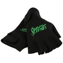 Mitaines Homme Sensas Neoprene Souple - Noir L - Pêcheur.com