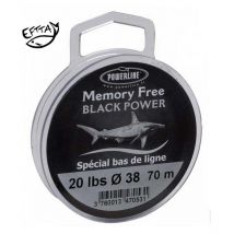 Monofile Vorfachschnur Powerline Memory Free Black Power Mfn10