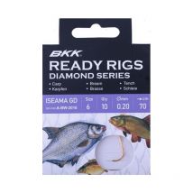 Montierter Haken Bkk Ready Rig Diamond Iseama Gd - 10er Pack Brrdi8