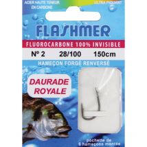 Montierter Haken Flashmer Fluoro Daurade Royale Hnfd02