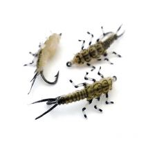 Mouche Sempe Nymphe Stonefly Olive - Par 3 3 Mouches