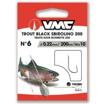 Mounted Hook Vmc Trout Black Sbirolino 200 Avm340188