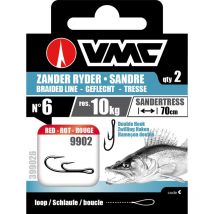 Mounted Hook Vmc Zander Ryder Braid 70 399022