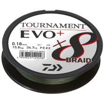 Multifilar Daiwa Tournament 8 Braid Evo+ Verde 135m 12760012