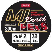 Multifilar - Fluo Verde - 3000m Hart Mj Braid - Fluo Green - 3000m Lhjb300014