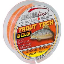 Nylon Aqualine Trout Tech Amarelo Cor De Laranja 80315320