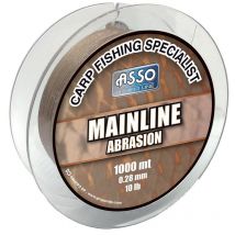 Nylon Carpe Asso Mainline Abrasion 1000m - Marron 1000m - 40/100 - Pêcheur.com