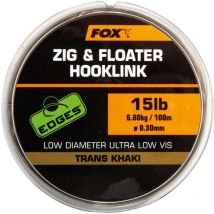 Nylon Lijn Fox Edges Zig & Floater Hooklink - 100m Cml168