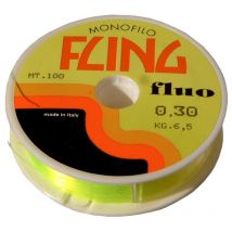 Nylon Mouche Maxima Fling - Jaune Fluo 100m - 45/100