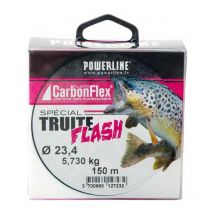 Nylon Powerline Carbonflex Fluoro Truite Flash - 150m 18.1/100 - Pêcheur.com