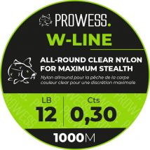 Nylon Prowess W-line - 1000m 25/100 - Pour Pêche de la Carpe - Pêcheur.com