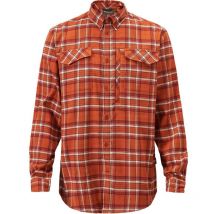 Overhemden Met Lange Mouwen Voor Mannen Pinewood Abisko Hiking Flannel - Burned Orange 1-52250501010
