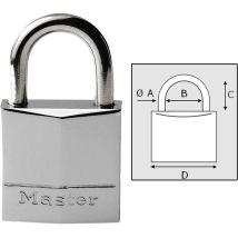 Padlock Master Lock Chrome-plated Brass 417624