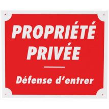 Panneau De Signalisation Januel "propriété Privée" Plastique Alvéolé Rdv54806