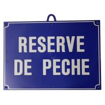 Panneau De Signalisation Januel Reserve De Peche 54098 - Pêcheur.com