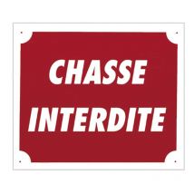 Panneau Signalisation Europ Arm Chasse Interdite Aluminium