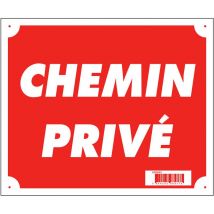 Panneau Signalisation Europ Arm Chemin Privé Plastique Alvéolé