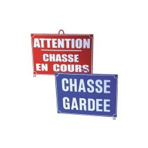 Panneau Signalisation Januel Plastique Attention Chasse En Cours - A L'unité